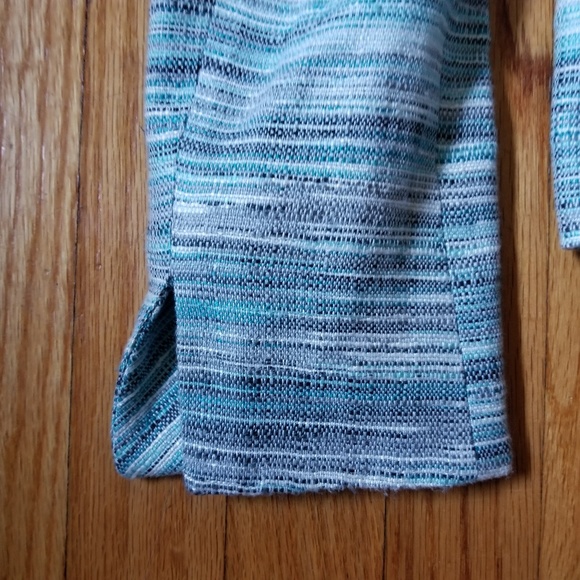 Jones Studio Tweed Blazer Teal Multi 4 - Picture 5 of 8